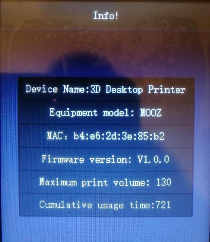 Mooz2 WiFi Informations Screen