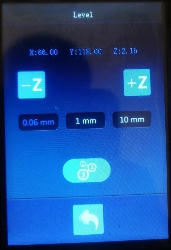 Mooz2 WiFi 3 Points leveling Screen