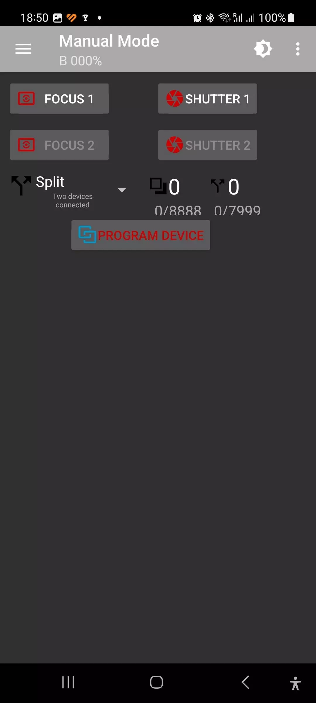 Remote DSLR Android App Manual Mode